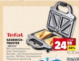 Sandwich-Toaster von Tefal für 24,99 € bei E center im Angebot Sandwich-Toaster von Tefal im aktuellen E center Prospekt