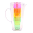 Pichet avec verres colores x4 ho à 5,99 € dans le catalogue B&M