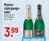 Jahrgangssekt im Angebot bei Marktkauf in Beckum Jahrgangssekt Angebote von Mumm bei Marktkauf Beckum für 3,99 €