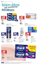 Prix et réduction Oral-B dans le prospectus Carrefour Market en cours Offre Oral-B dans le catalogue Carrefour Market du moment à la page 54