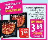 suprema Pizza Angebote von Dr. Oetker bei Marktkauf Bautzen für 3,69 €