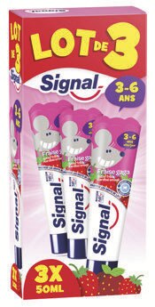 Cosmétiques Bio - SIGNAL dans le catalogue Carrefour Dentifrice enfant SIGNAL KIDS - SIGNAL à 1,05 € en promo chez Carrefour