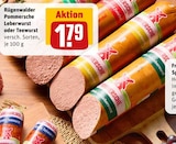 Aktuelle Wurst Angebote bei REWE in Essen Aktuelles Pommersche Leberwurst Angebot bei REWE in Essen ab 1,79 €