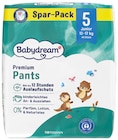 Premium Pants Spar-Pack Größe 4 - 7 Angebote von Babydream bei Rossmann Wilhelmshaven für 8,49 €