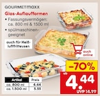 Glas-Auflaufformen Angebote von GOURMETmaxx bei Netto Marken-Discount Regensburg für 4,44 €