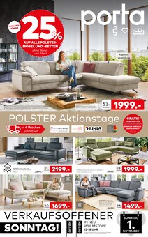 Sitzmöbel im aktuellen porta Möbel Prospekt (Hamburg) Sitzmöbel im porta Möbel Prospekt "Polster Aktionstage" mit 4 Seiten (Hamburg)