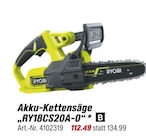 Akku-Kettensäge von RYOBI für 112,49 € bei toom Baumarkt im Angebot Akku-Kettensäge von RYOBI im aktuellen toom Baumarkt Prospekt