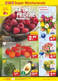 Netto Marken-Discount Himbeeren im Prospekt 