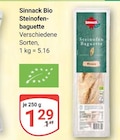 Bio Steinofenbaguette im Angebot bei GLOBUS in Siegen Bio Steinofenbaguette Angebote von Sinnack bei GLOBUS Siegen für 1,29 €