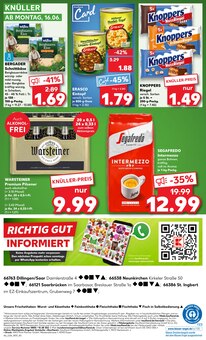 Bier im aktuellen Kaufland Prospekt (Homburg) Bier im Kaufland Prospekt "KNĂśLLER" mit 54 Seiten (Homburg)