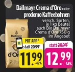Crema d’Oro oder prodomo Kaffeebohnen Angebote von Dallmayr bei EDEKA Dorsten für 11,99 €