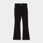 Jeans flare 5 poches Creeks denim noir femme en promo chez La Halle Jeans flare 5 poches Creeks denim noir femme dans le catalogue La Halle