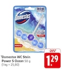 WC Stein Power 5 Ocean Angebote von Domestos bei EDEKA Rastatt für 1,29 €
