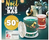 Grande bougie parfumée Noël à Super U dans Noves