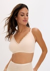 Feel Comfort Lasercut BH ​ohne Bügel mit Spitze in perlbeige von bonprix im aktuellen bonprix. Prospekt für 18,99 €
