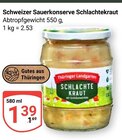 Schweizer Sauerkonserve Schlacktekraut Angebote bei GLOBUS Gotha für 1,39 €