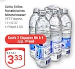 Stilles französisches Mineralwasser von Celtic im aktuellen GLOBUS Prospekt