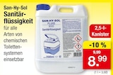 Aktuelles Sanitärflüssigkeit Angebot bei Zimmermann in Hannover ab 8,99 €