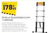 Promo Échelle télescopique 3,27 m - 11 marches à 178,80 € dans le catalogue Tout Faire à Beaurepaire