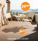 Chaise pliante tressée en promo chez B&M Chaise pliante tressée dans le catalogue B&M