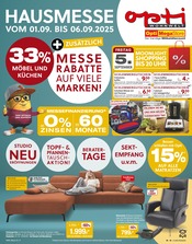 Opti-Wohnwelt Möbel & Einrichtung Prospekt der aktuellen Woche mit 4 Seiten, gültig von 28.08.2025 bis 06.09.2025, in Stadtlauringen und Umgebung Aktueller Opti-Wohnwelt Möbel & Einrichtung Prospekt in Stadtlauringen und Umgebung, "Hausmesse" mit 4 Seiten, 28.08.2025 - 06.09.2025