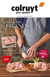 Prospectus Colruyt, "Les petits plats dans les grands", 8 pages, 07/12/2022 - 11/12/2022