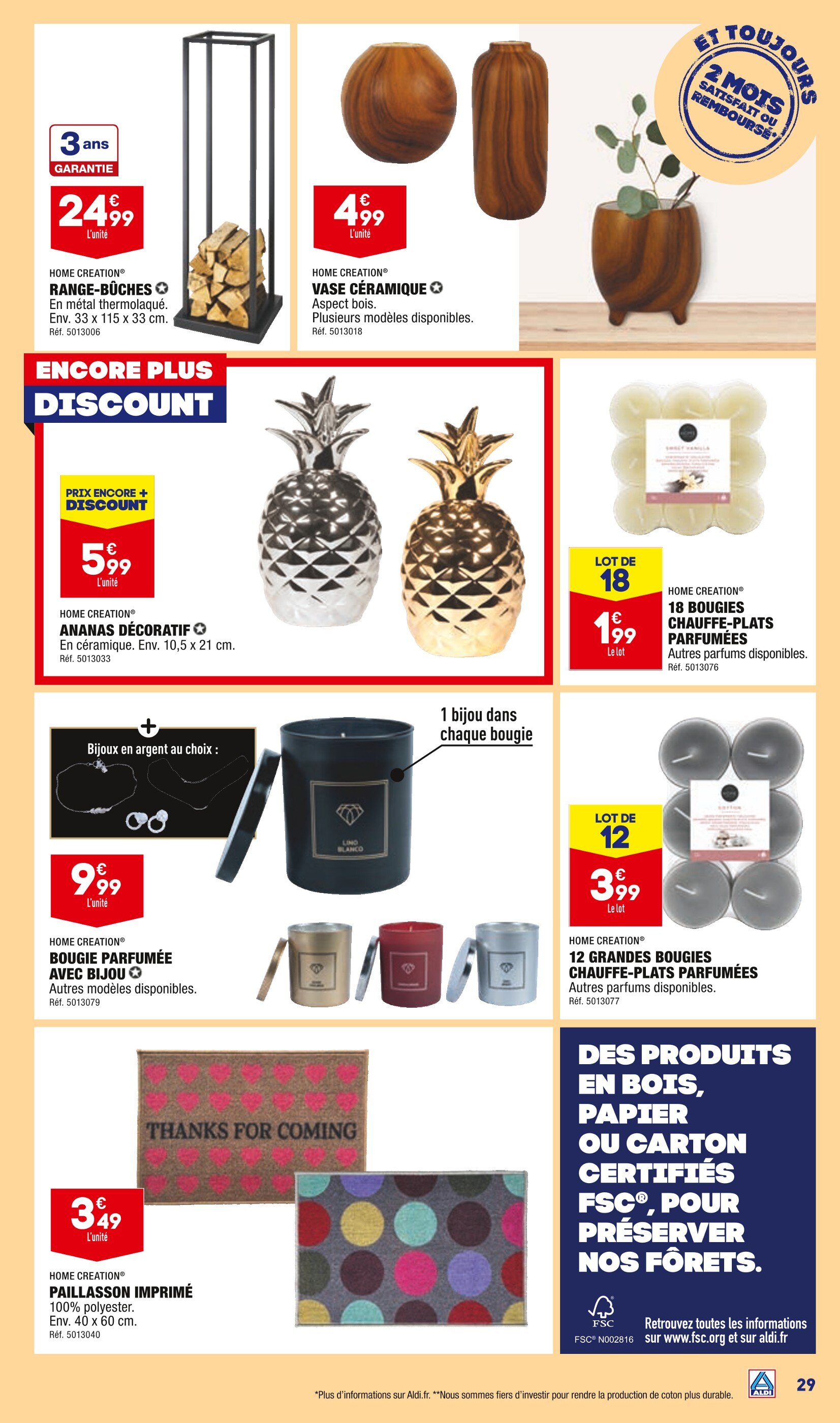 Promo Home creation bougie chez ALDI