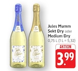 Sekt Dry Angebote von Jules Mumm bei EDEKA Singen für 3,99 €