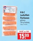 Lachsfilet-Portionen im Angebot bei famila Nordost in Falkensee Lachsfilet-Portionen Angebote von H&C bei famila Nordost Falkensee für 15,99 €