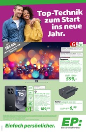 Aktueller EP: Prospekt mit Computer, "Top-Technik zum Start ins neue Jahr.", Seite 1