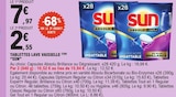 Tablettes lave vaisselle - SUN en promo chez E.Leclerc Tablettes lave vaisselle - SUN dans le catalogue E.Leclerc
