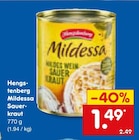 Aktuelle Sauerkraut Angebote bei Netto Marken-Discount in Saarbrücken Aktuelles Mildessa Sauerkraut Angebot bei Netto Marken-Discount in Saarbrücken ab 1,49 €