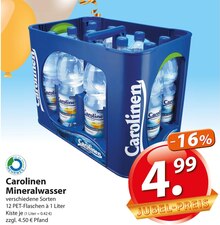 Carolinen Mineralwasser bei famila Nordost in Herford Carolinen Mineralwasser im Angebot bei famila Nordost Herford für 4,99 €