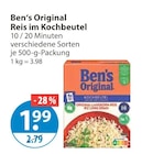 Reis im V-Markt Prospekt Reis im Kochbeutel von Ben's Original im aktuellen V-Markt Prospekt für 1,99 €
