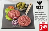 Aktuelle Hackfleisch Angebote bei EDEKA in Karlsruhe Aktuelles Beef-Burger Angebot bei EDEKA in Karlsruhe ab 2,49 €