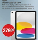 iPad 11" 2025 128 GB im V-Markt Prospekt iPad 11" 2025 128 GB von Apple im aktuellen V-Markt Prospekt für 379,00 €