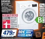 Waschmaschine WM 14 N 297 Angebote von SIEMENS bei expert Erlangen für 479,00 €