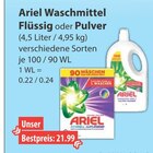 Aktuelle Ariel Angebote bei V-Markt in Augsburg Aktuelles Waschmittel Flüssig Angebot bei V-Markt in Augsburg ab 21,99 €