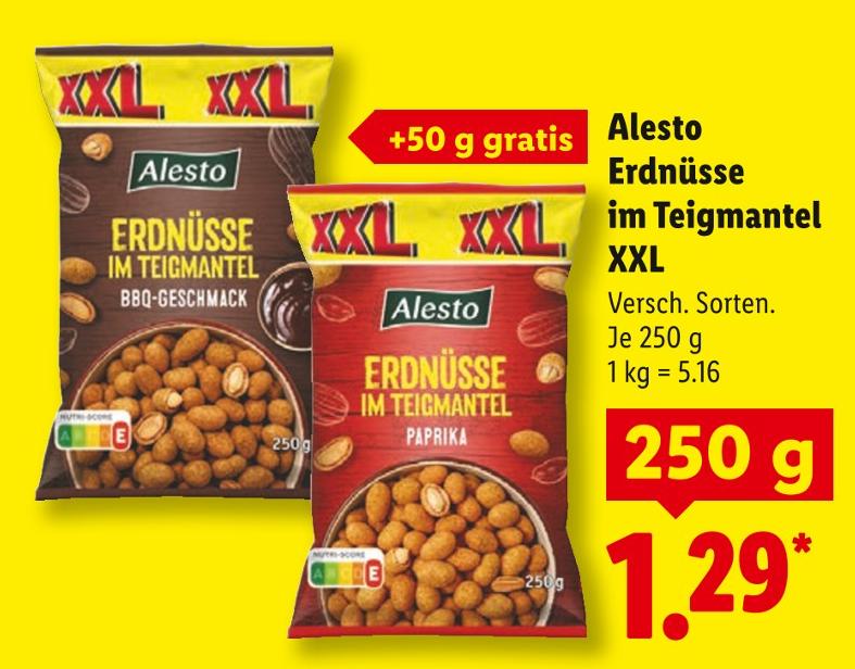 Erdnüsse im Teigmantel XXL BBQ-Geschmack