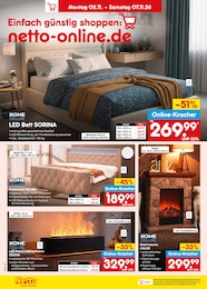 Netto Marken-Discount Bett im Prospekt 