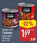 Cashews von TRADER JOE'S für 1,69 € bei ALDI Nord im Angebot Cashews von TRADER JOE'S im aktuellen ALDI Nord Prospekt