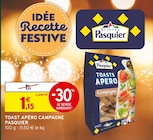 Toast Apéro Campagne - PASQUIER en promo chez Intermarché Super Toast Apéro Campagne - PASQUIER dans le catalogue Intermarché Super