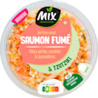 Promo Salade saumon fumé perles carotte concombre à  dans le catalogue Carrefour Proximité à Saint-Vincent-de-Tyrosse