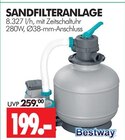 SANDFILTERANLAGE im Angebot bei Wreesmann in Dessau-Roßlau SANDFILTERANLAGE Angebote von Bestway bei Wreesmann Dessau-Roßlau für 199,00 €