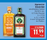 Kräuterlikör im Angebot bei Marktkauf in Erlangen Kräuterlikör Angebote von Jägermeister bei Marktkauf Erlangen für 11,99 €