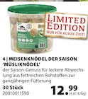 Meisenknödel der Saison 'Müsliknödel' von Natura im aktuellen Dehner Garten-Center Prospekt für 12,99 €