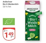 Bio H-Weidemilch im Angebot bei GLOBUS in Kempen Bio H-Weidemilch Angebote von Andechser bei GLOBUS Kempen für 1,49 €