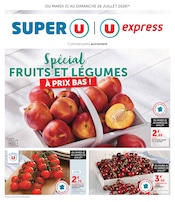 Prospectus Supermarchés Super U en cours à Hardricourt et alentours, "Spécial FRUITS ET LÉGUMES À PRIX BAS", 12 pages, 21/07/2026 - 26/07/2026 Catalogue Supermarchés Super U en cours à Hardricourt et alentours, "Spécial FRUITS ET LÉGUMES À PRIX BAS", 12 pages, 21/07/2026 - 26/07/2026
