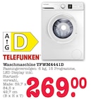 Waschmaschine TFWM4441D Angebote von TELEFUNKEN bei E center Rastatt für 269,00 €