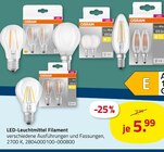 LED-Leuchtmittel Filament von  im aktuellen ROLLER Prospekt für 5,99 €